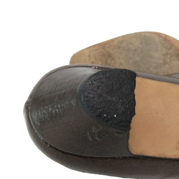 Bill Pinner Caligarius Brown Patent Leather Kitten Heel Pump - Size 7.5 B - Picture 8 of 13